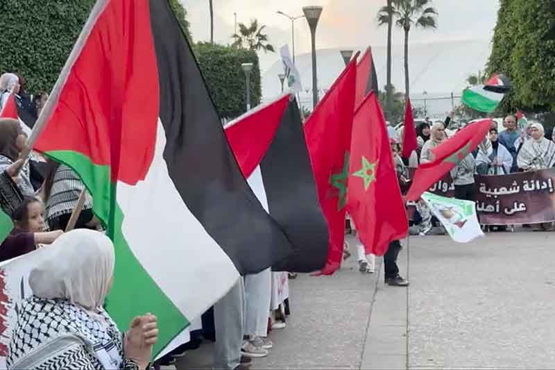 الدار البيضاء تتضامن مع غزة
