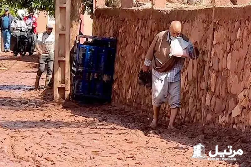 السيول تجتاح طرق أسني بالحوز