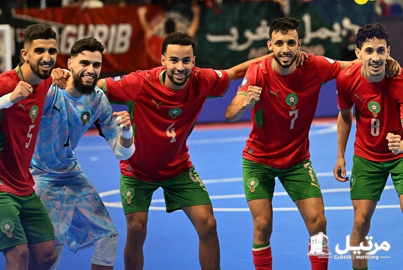 "أسود الفوتصال" يستعدون للقاء زامبيا